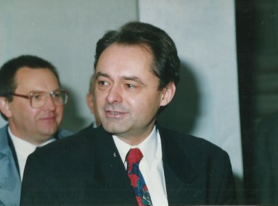 1996. október 23 - Dr. Giczy György a KDNP elnöke Tápiószelén